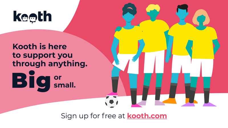 A really exciting partnership <a href="/Tom_B_Kooth/">Tom Boroughs (Kooth Engagement Lead)</a>, @NatalieB_Kooth and I as part of Kooth's Greater Manchester team are wanting to shout about! So fantastic that <a href="/Manchester_FA/">Manchester Football Association</a> are raising awareness  to mental health &amp; wellbeing support access for young people ✨