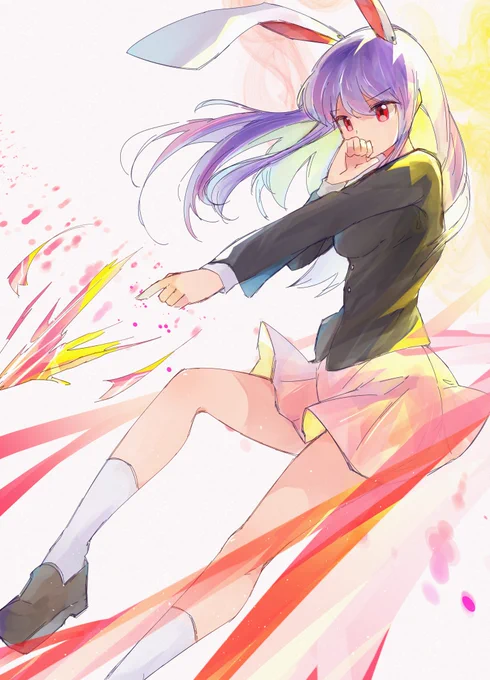 #今年も残りわずかなので今年一番伸びた絵を貼る見た絵描きさんも強制でやる
東方Projectから鈴仙・優曇華院・イナバ …! 
