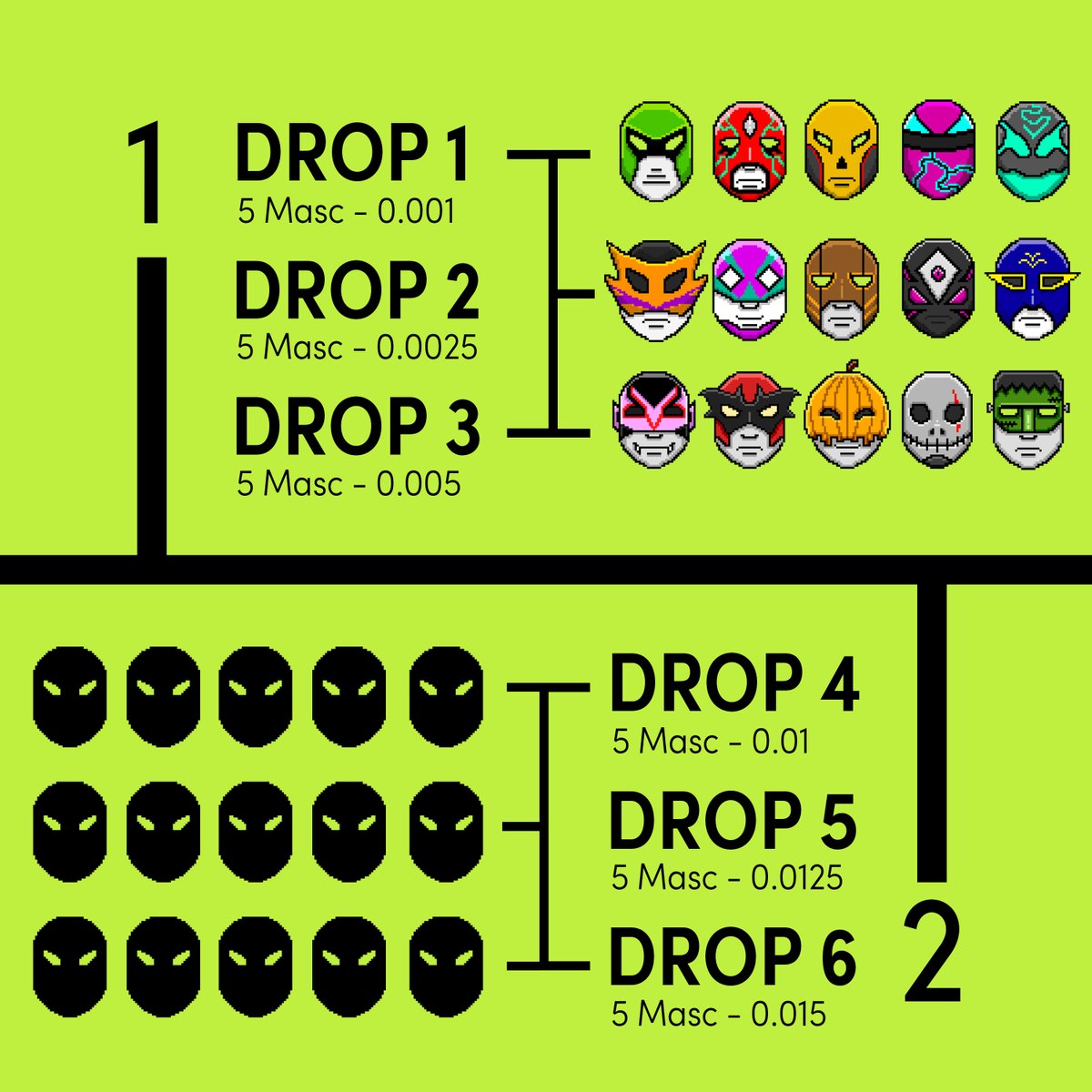 DROP 3 IS OUT!! 0.005 ETH - THE ONLY HALLOWEEN DROP TO EVER GRACE THE PIXLMASC COLLECTION.
Tag - #NFT #NFTCommunity #nftcollector