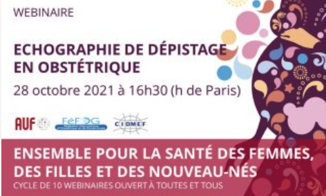 auf_org's tweet photo. 📢Webinaire
"#Echographie de dépistage en #obstétrique"
📅28 Octobre 2021
⏰14h30-16h30 (TU):
⏰16h30-18h30 (h de France)
⏰10h30-12h30 (heure au Québec)
S'inscrire 👉 https://t.co/mr2GMmgezX
En partenariat avec la #CIDMEF et #FéFOG
#Santé #Medecine #Gynécologie #Francophonie https://t.co/AJhpAAsU7V
