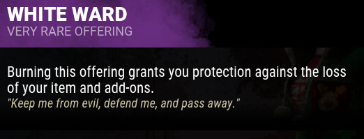 Nimbaws's tweet photo. The wording on this offering would benefit from revision as we can still lose items due to Franklin's Demise causing us to drop the item and leave it in the trial. The current wording implies there's no way to lose the item for one trial. @DeadByBHVR #misleading #DeadbyDaylight https://t.co/lDOBqkAAaE
