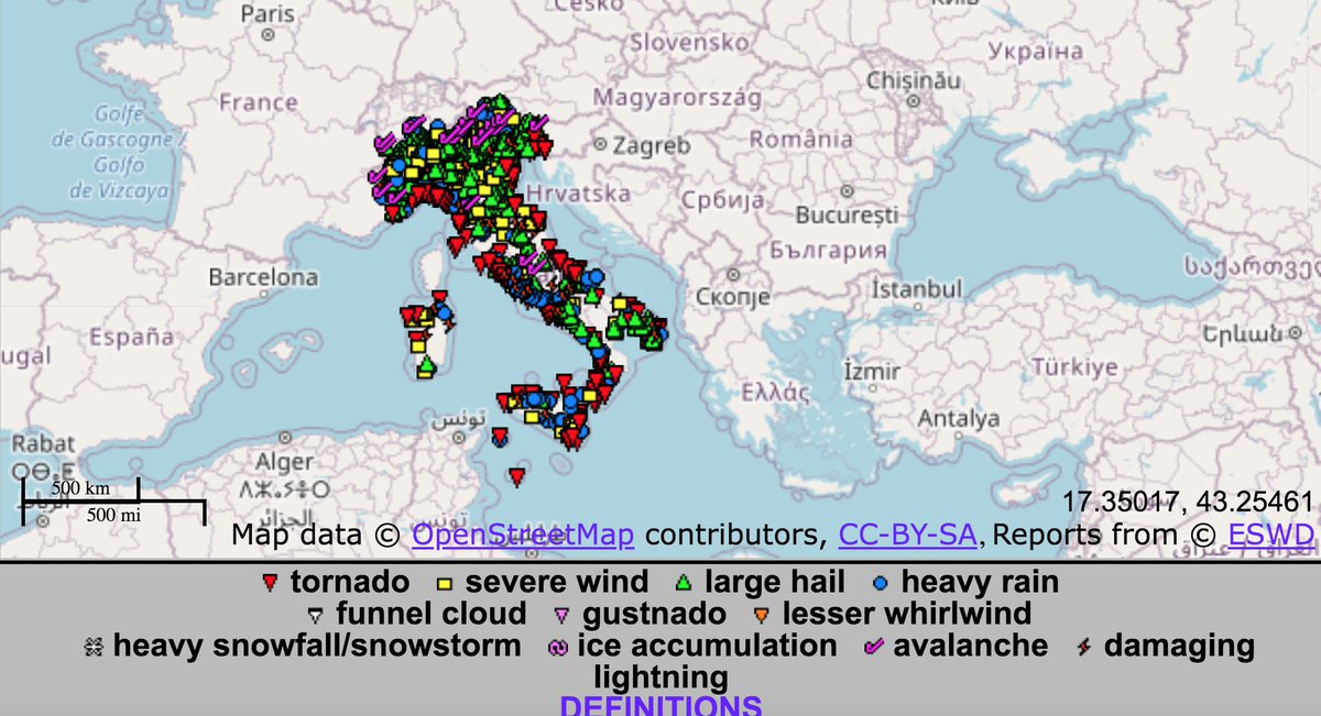 Un morto (forse due) per l'uragano mediterraneo in Sicilia. Dall'inizio del 2021, in Italia ci sono stati 1816 eventi atmosferici estremi. Non è maltempo, ma #crisiclimatica