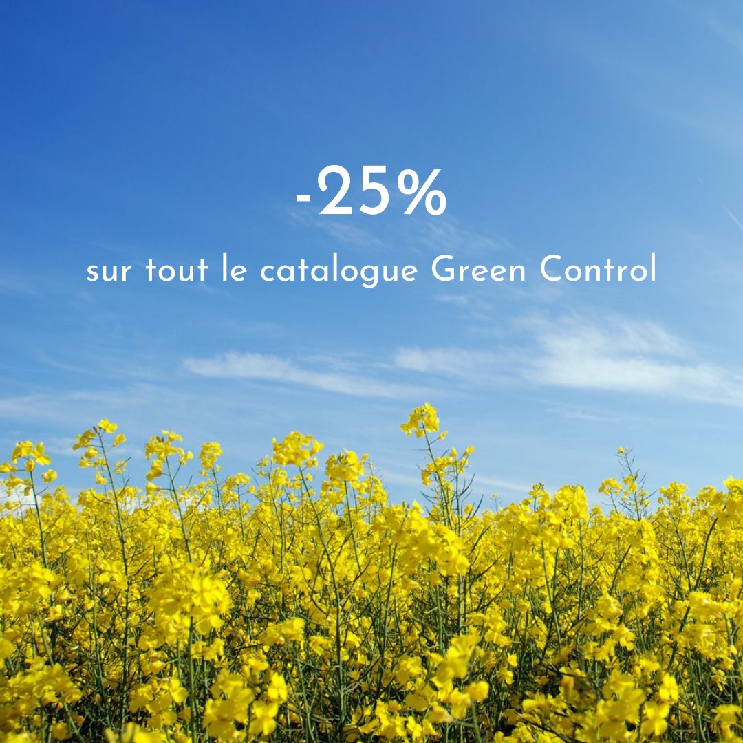 GreenControl_'s tweet image. -25% sur l&apos;intégralité du catalogue jusqu&apos;à la fin du mois sur green-control.fr

L&apos;occasion de protéger vos plantes de manière efficace, écologique et économique jusqu&apos;à la fin de saison, ou de se préparer pour la saison prochaine ! 

green-control.fr