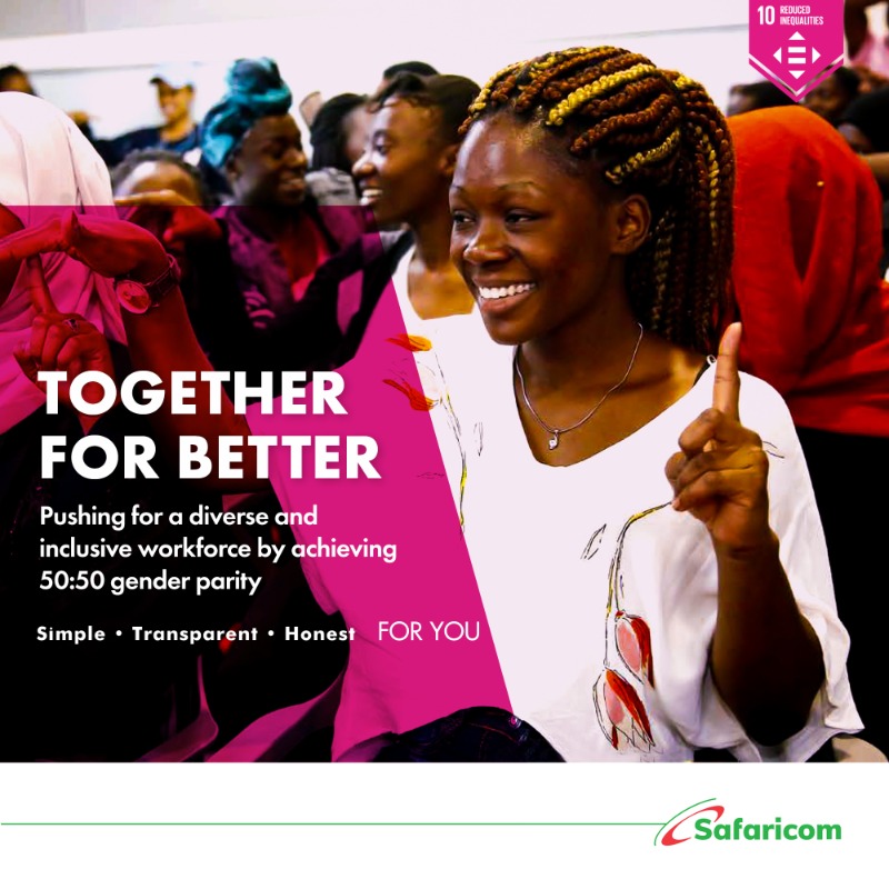 We have achieved a 50:50 gender balance of all employees as we work to increase the number of women in senior management and in our technology division#SustainableSafaricom safaricom.co.ke/images/Downloa…