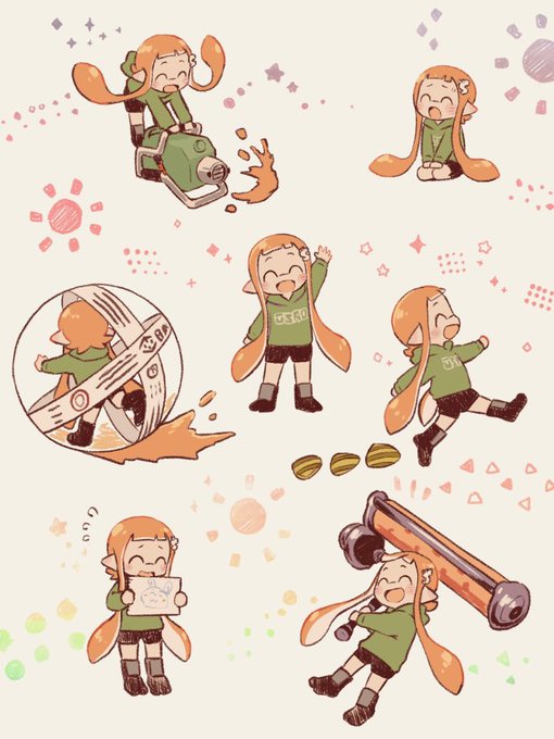 #今年も残りわずかなので今年一番伸びた絵を貼る見た絵描きさんも強制でやる
独断と偏見によるキャラデの最強ダイナモ(エクス)さんのイカちゃんでした… 