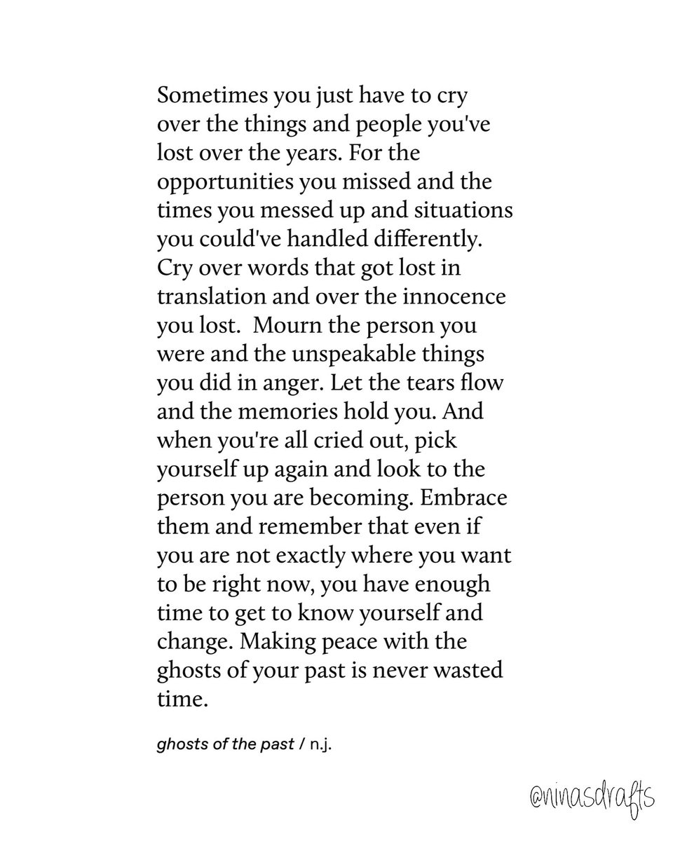 ninajrab's tweet image. The ghosts of your past ☁️