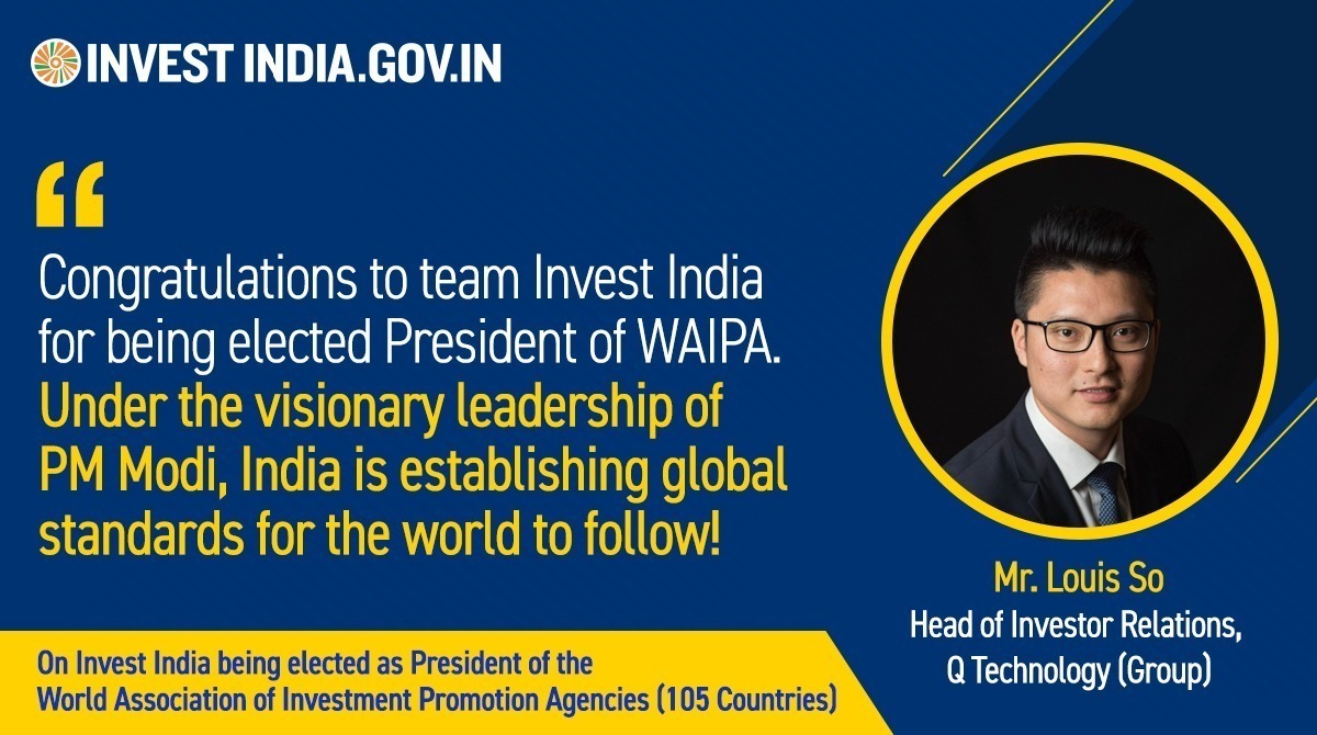 investindia's tweet photo. #WorldTrustsIndia 

Thank you, Mr. Louis So for the encouragement!

#ThankYouPMModi #NewIndiaForANewDecade #InstitutionsOfExcellence #WAIPA #WIC21 @WAIPAorg @PMOIndia @DPIITGoI @CimGOI https://t.co/iNo0IpdUZe