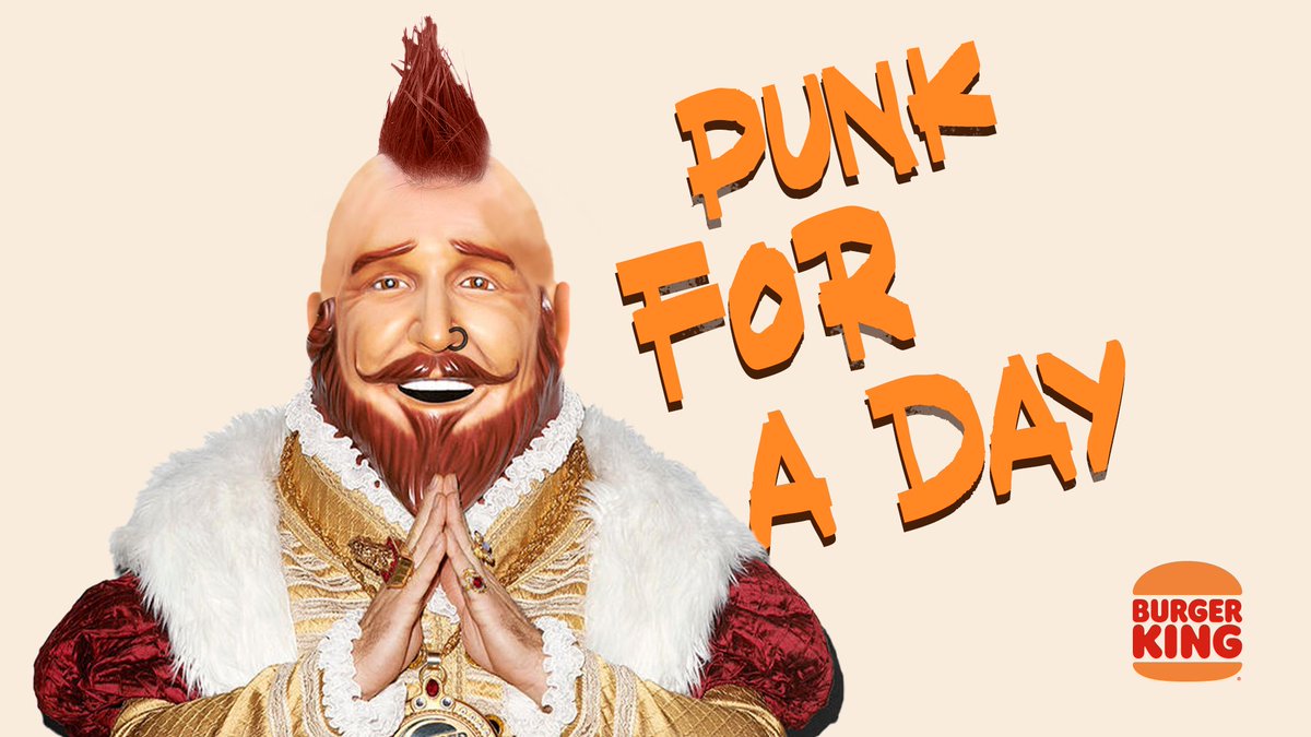 BurgerKingBE_GG's tweet photo. New look or nah? #PunkForADay https://t.co/sYP3drj2G9