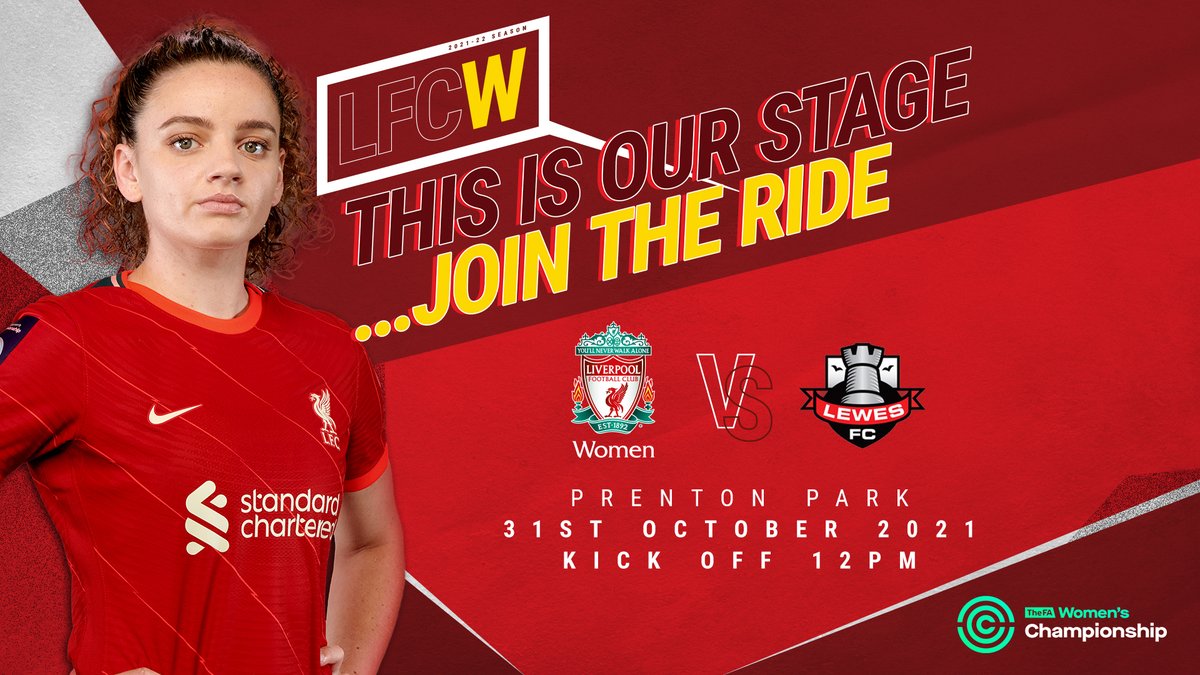 LAST CHANCE | This Sunday, 31 October, <a href="/LiverpoolFCW/">Liverpool FC Women</a> take on <a href="/LewesFCWomen/">Lewes FC Women</a> at Prenton Park - and the club is giving away FREE tickets! 

Just enter the code NGGLOH at checkout via the link below.

➡️ bit.ly/3Bwpmfi