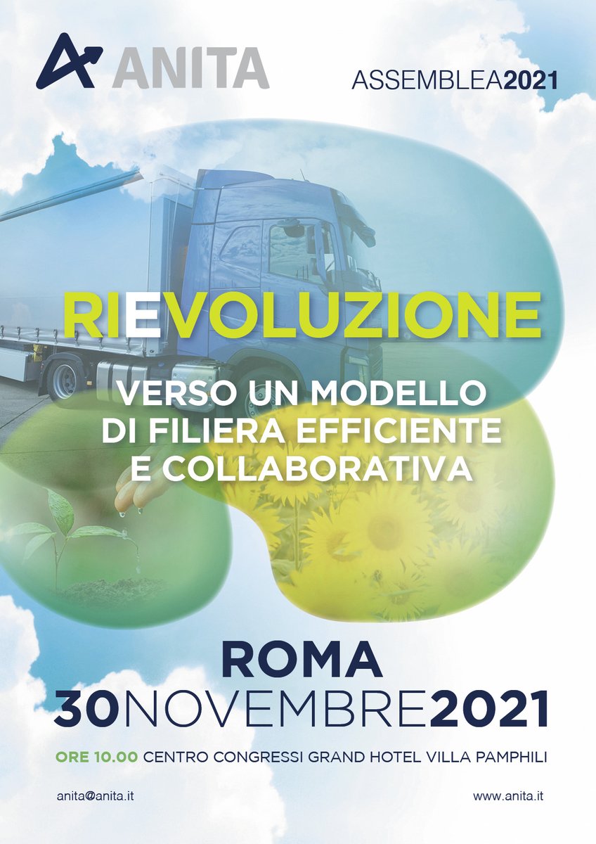 📅 SAVE THE DATE - il 30 novembre, nell'esclusiva location del "Centro Congressi Villa Pamphili" si terrà l'assemblea annuale di ANITA dal titolo "RI E VOLUZIONE" .

🔗 Per saperne di più e per prenotarsi: lnkd.in/d-Bq_kk9