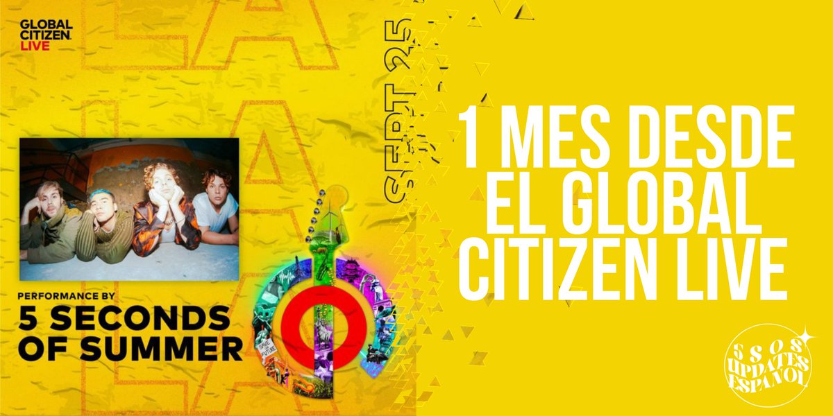 Hoy se cumple un mes desde la presentación de 5SOS para el #GlobalCitizenLive 🤯