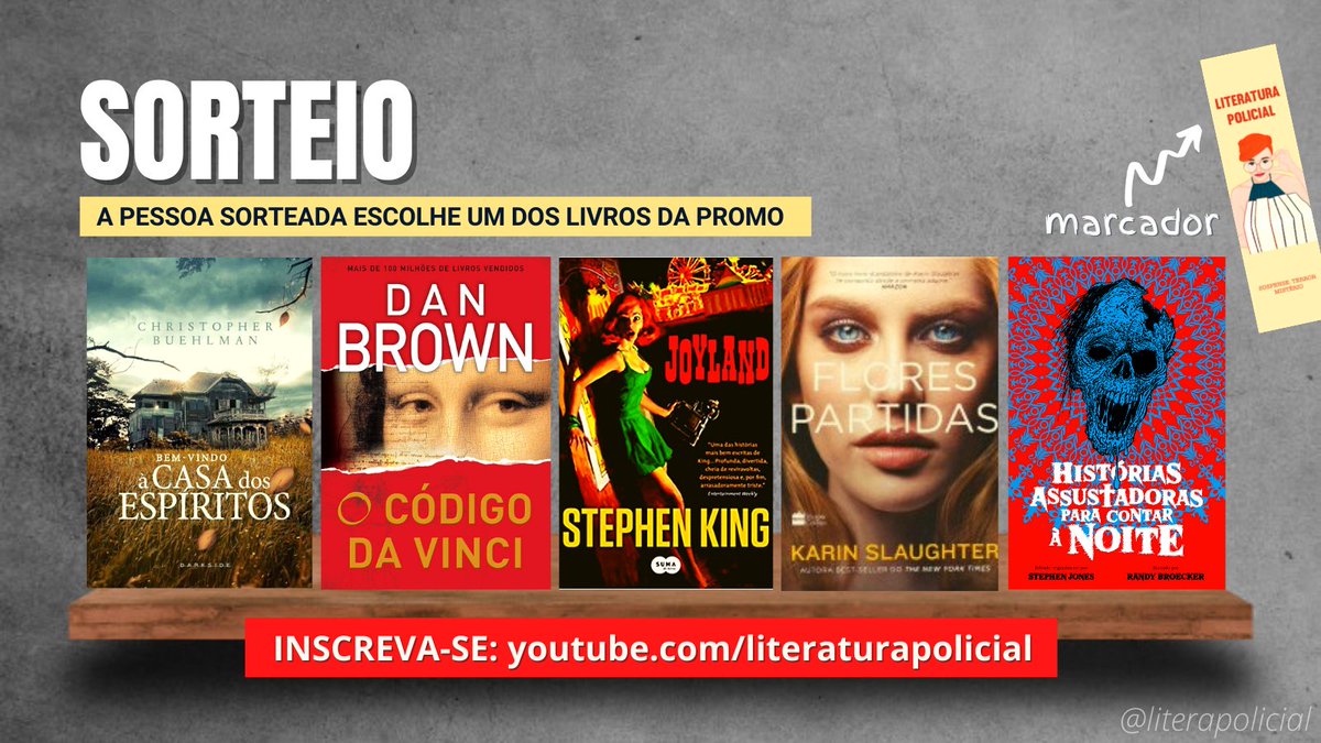 literapolicial's tweet photo. ⭐ SORTEIO ⭐ - A pessoa sorteada escolhe um dos livros da promo.

REGRAS:
- Seguir @literapolicial
- Dar RT nesse tweet
- Morar no Brasil

🔴 Resultado: domingo, 31/10. Boa sorte 💙 #sorteio
🎬 Inscreva-se no canal https://t.co/tGSFUnQWcy
📸 Siga no Insta https://t.co/sjRnmk8gw0 https://t.co/HTt82rYmEV