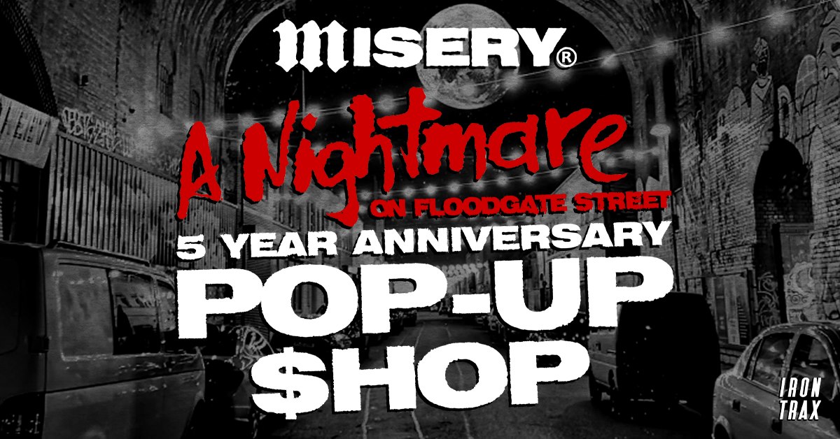 5 DAYS TO GO 🎃

We can't wait for a Nightmare on Floodgate Street with Misery Worldwide, with pop-up exclusives, sale prices on clothing, freebies, DJs, drinks and MORE to celebrate their 5th anniversary during the Digbeth Fest-Evil 👻
facebook.com/events/5425208…