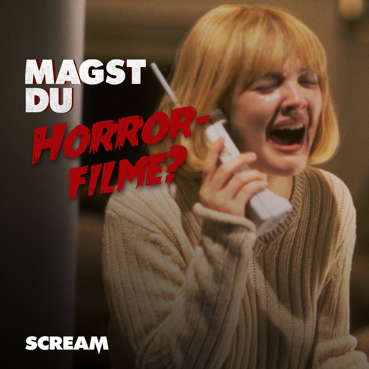 Mögt ihr  #HORROR-FILME ? 👹 Ja? - Dann sichert euch das neue #4KUltraHD #SCREAM #Steelbook noch heute für euren #Filmabend ! Aber Aufgepasst! - nehmt nicht den Hörer ab ☎️ #Schreit so laut ihr könnt und habt acht vor #Ghostface!😱