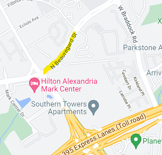 AlexandriaVAPD's tweet photo. Alert: As a precaution, all lanes of traffic northbound and southbound on Beauregard St. are shut down between Fillmore Ave. and Seminary Rd. due to a single-vehicle car crash. The vehicle struck a pole and wires are in the roadway. Please seek an alternative route. https://t.co/jRjPWMEFyv