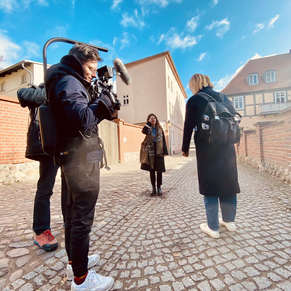 Dreh am Wochenende in Angermünde z.B. mit dem Bürgermeister Frederik Bewer. Staffel 2 der KVBB-Kampagne für die index Gruppe ... läuft ✌ #KVBB #Landärztekampagne #Bewegtbild #Berlin