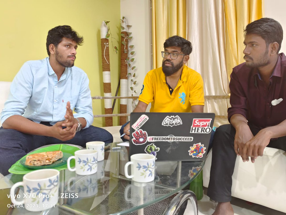 sselvan's tweet image. MOCH 24th Oct Sunday 3rd Meeting

@RaviSpy1836 @Kommupraneeth @yeshwantballa

Agenda: Possible #BicycleLanes in #Hyderabad and its related technicalities. Great progress! Thanks

If you want to be part of this team or any suggestions on #ResetHyderabadWithCycling, please ping me