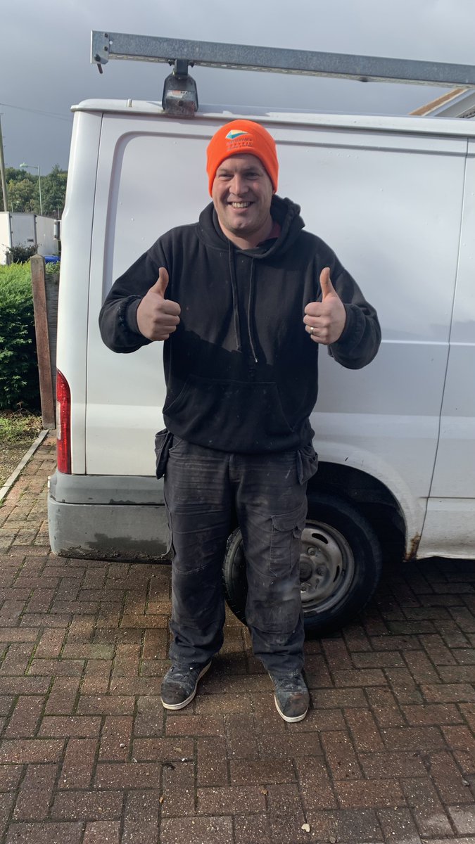 Here is Jamie Gascoigne, local Suffolk Builder, fashioning the new <a href="/eastsuffolkbc/">ES Building Control</a> winter hat. We like to make sure that out builders know how important they are to us. #buildingcontrol #eastsuffolk #construction