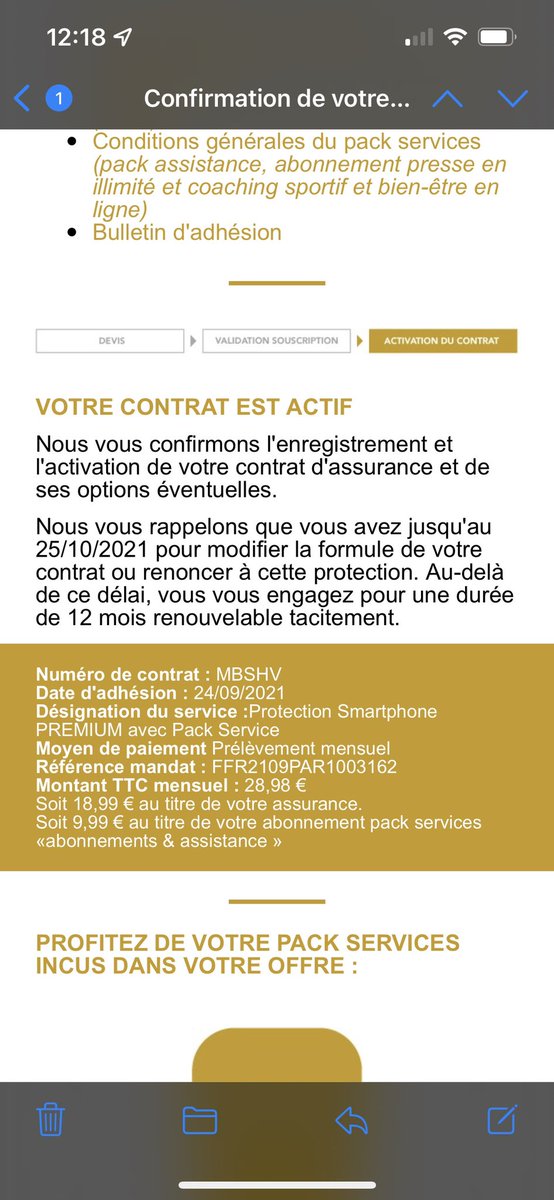 JohanCherrey's tweet photo. Bonjour @60millions, juste ici pour souligner une arnaque de @GP_assurance comme indiqué sur le mail reçu j’ai jusqu’au 25/10 pour renoncer et on m’explique gentiment que non et je suis engagé pour 12 mois #arnaque #FnacComplice @Fnac https://t.co/ho7XJWsv0i