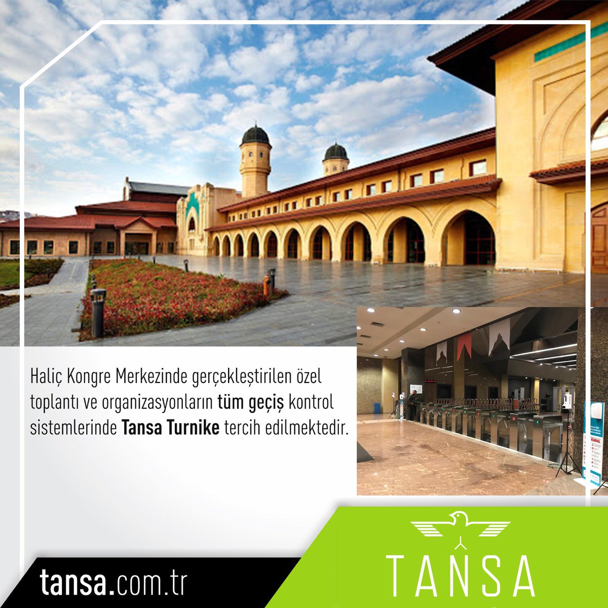 Haliç Kongre Merkezinde gerçekleştirilen özel toplantı ve organizasyonların tüm geçiş kontrol sistemlerinde Tansa Turnike tercih edilmektedir. #TansaTurnike #Tansa #Turnike #HaliçKongreMerkezi #Turnstile #TripodTurnike