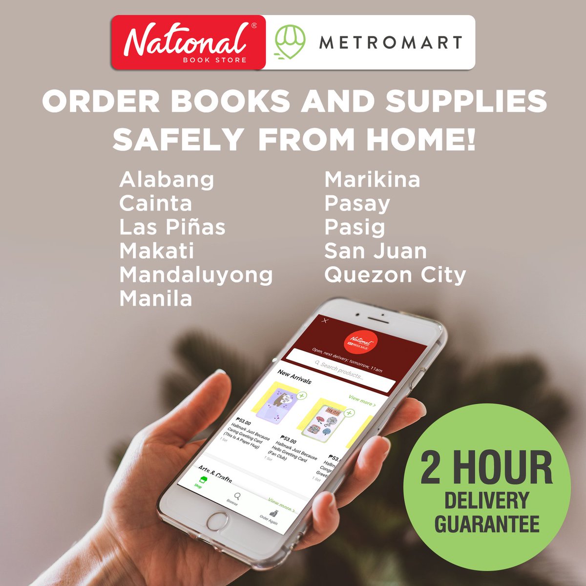 nbsalert's tweet photo. Shop safely and conveniently from NBS through Metromart! Order books, online schooling and distance learning supplies, and more from nearby NBS branches.

Shop on https://t.co/zsAw7usb3E or download their app today! Photo by Castorly on Pexels. #Metromart #NBSeveryday https://t.co/HqQhy2SYi6