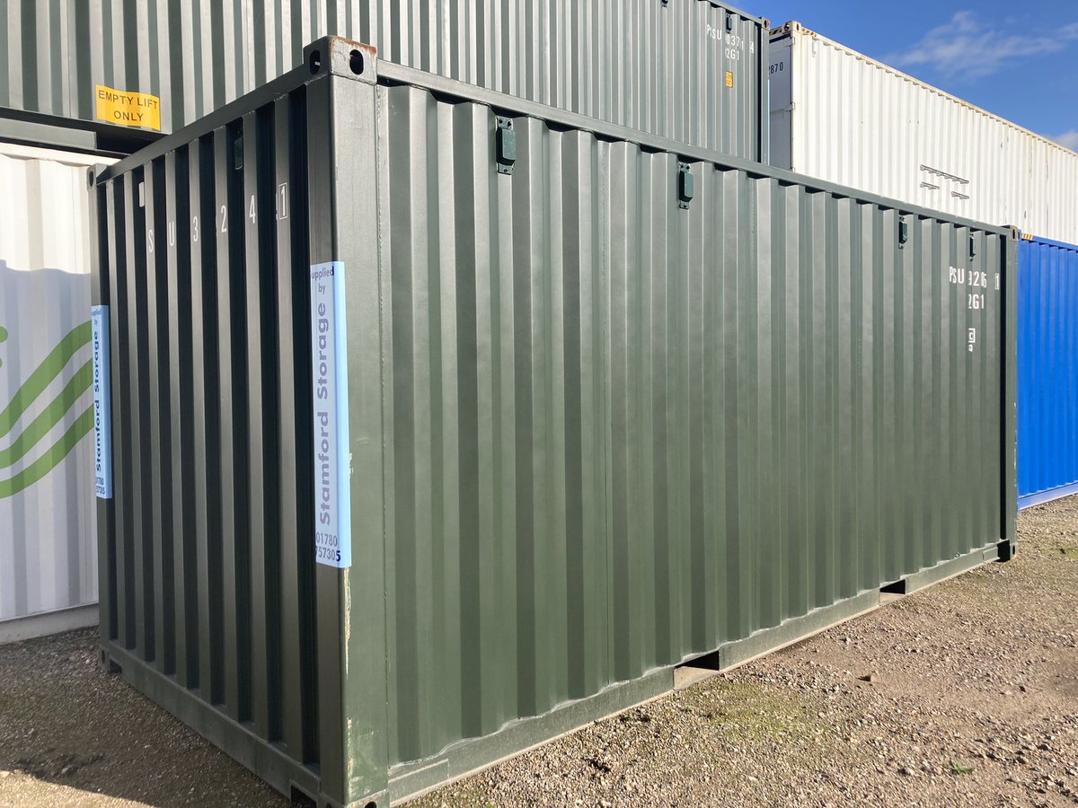 StamfordStorage's tweet photo. We have a large stock of one trip 20’ containers available in blue or green for purchase or hire. Please contact us for more details. https://t.co/JkuiVzLEag
