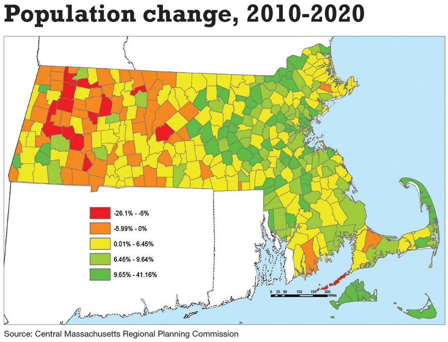 PopGeog's tweet photo. @CentralMassRPC These maps are difficult to interpret for those of us who are #colorblind, particularly "Population change, 2010-2020" 
@wearecolorblind @colourblindorg @WeTheColorBlind  #1in12men #1in200women  #Iam1in12  Consider using this resource: https://t.co/L5WN4PD285 https://t.co/V6UBwfarSq