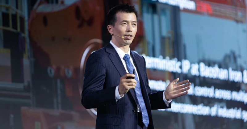 Huawei's tweet photo. #Huawei highlights the role of ultra-broadband network in keeping the world connected at #UBBF 2021, with Huawei Executive Director of the Board &amp; President of Carrier BG Ryan Ding stating that connectivity “makes the world a better place”. #HuaweiFacts