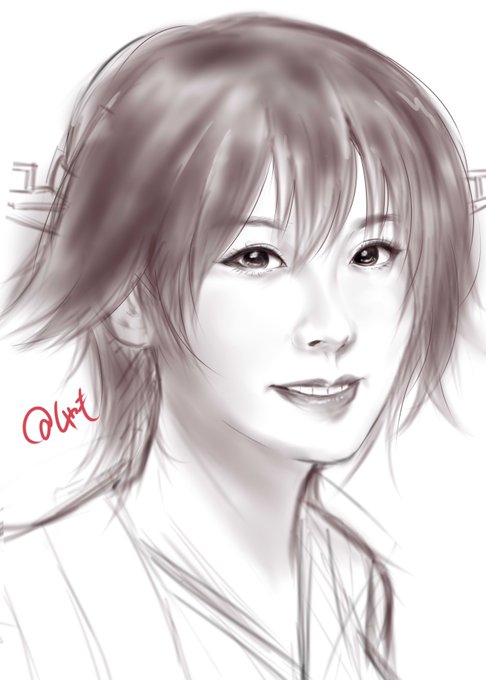 実在艦娘シリーズその2
比叡ちゃん(^ω^)
師匠のアドバイスによりリアルよりの比率を意識しました
上達してますか・・・? 