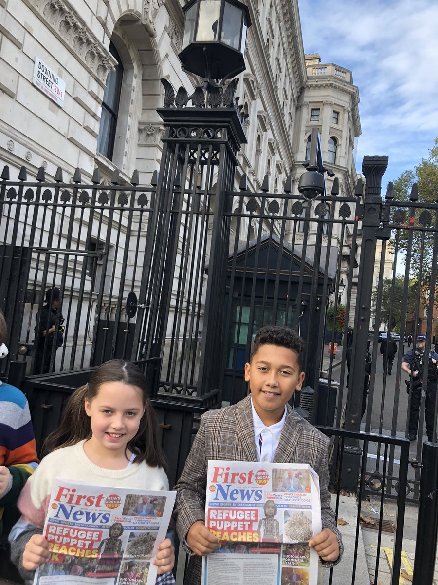 Ready to engage with the PM at <a href="/10DowningStreet/">UK Prime Minister</a> this morning with <a href="/First_News/">First News 🗞️❤️💙</a> for children’s press conference about climate change! 🌎