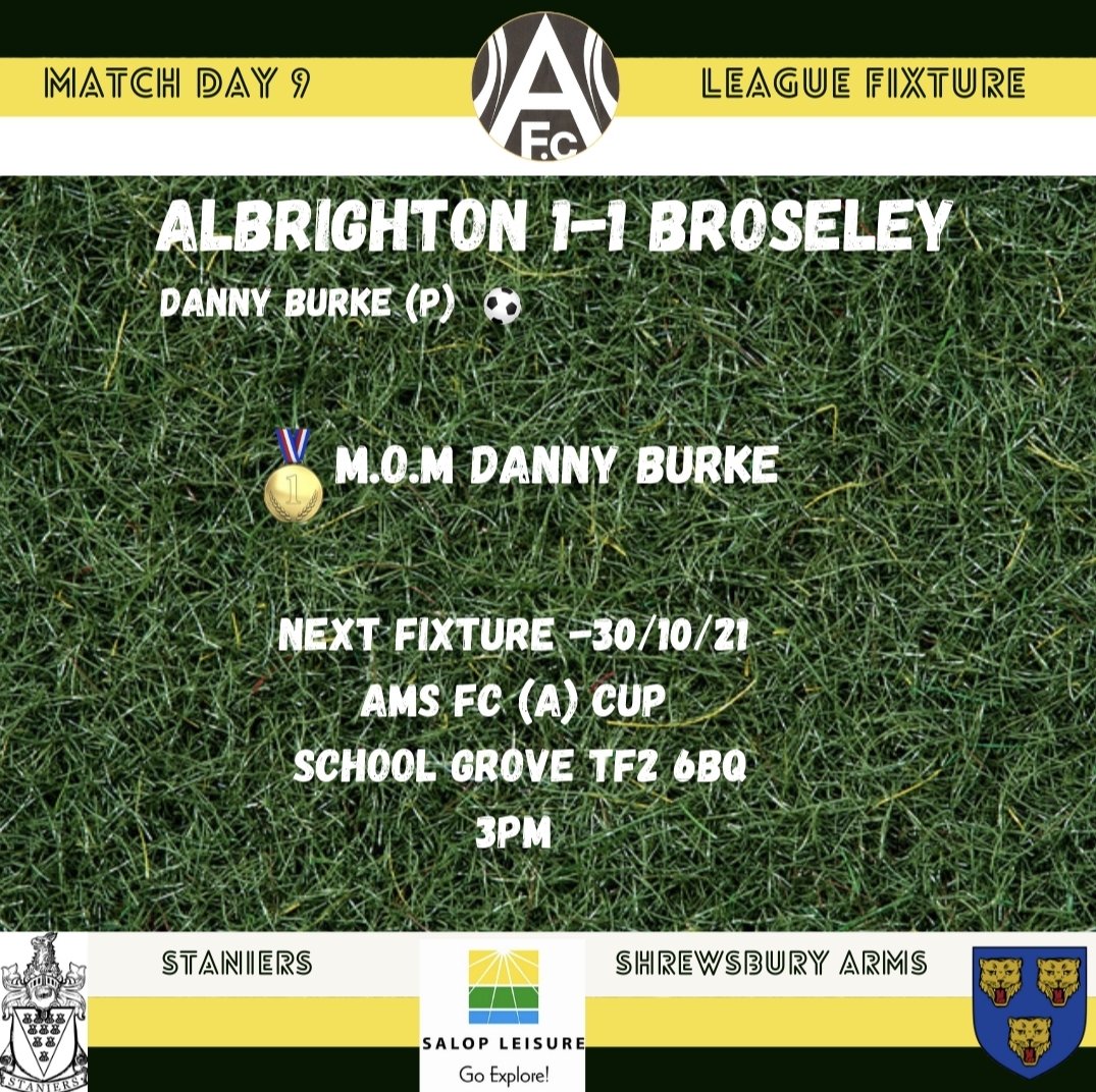 Albrighton FC (@albrighton_fc) on Twitter photo 