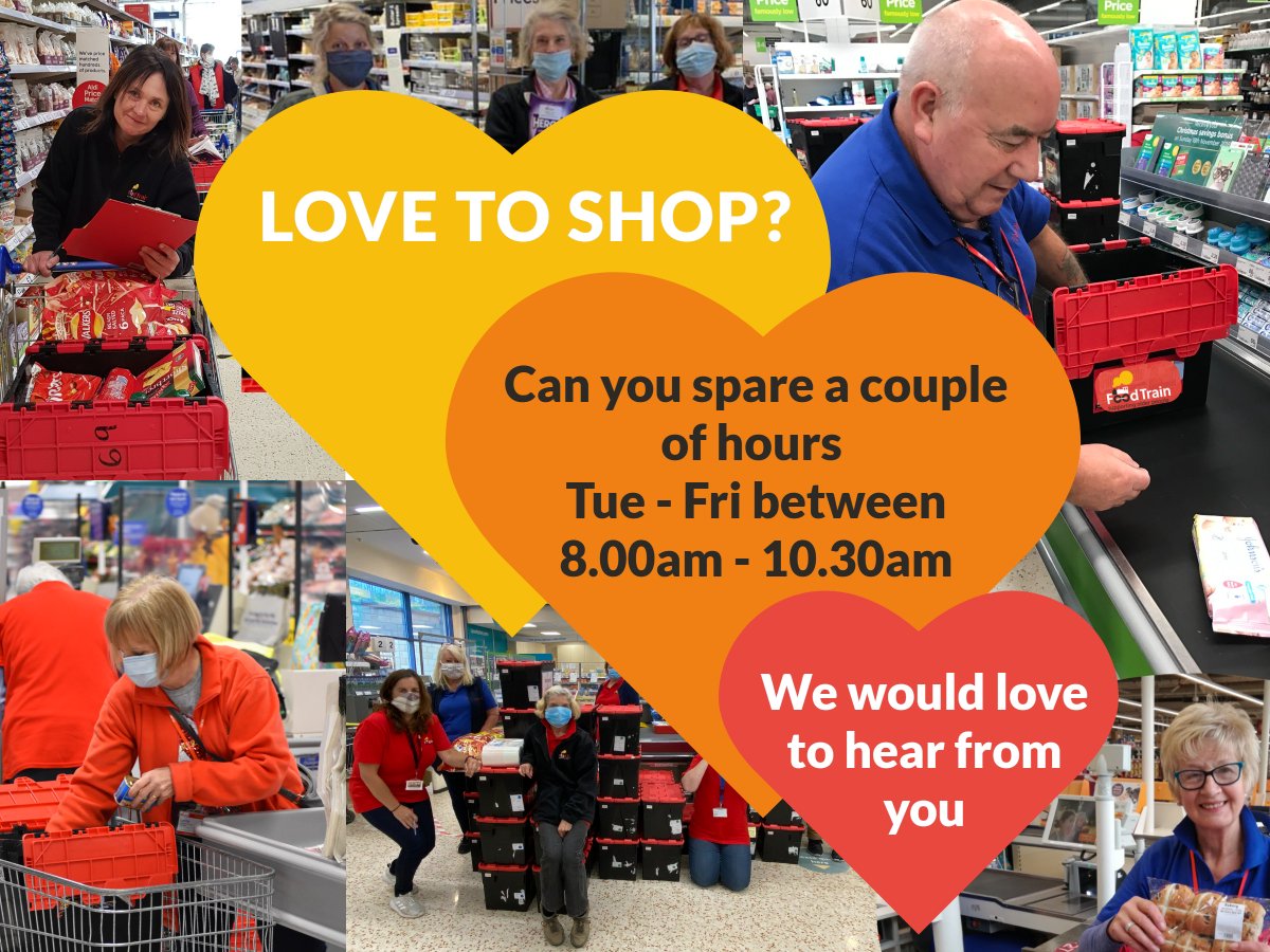 Could you volunteer and give something back to #olderpeople in your community, if you ❤️ to shop then join us <a href="/Morrisons/">Morrisons</a> &amp; <a href="/Tesco/">Tesco</a> PAISLEY. EM renfrewshire@thefoodtrain.co.uk PRT <a href="/UniWestScotland/">UWS</a> <a href="/RenfrewshireCoC/">Renfrewshire Chamber</a> <a href="/DLRenfrew/">David Lloyd Renfrew</a> @RL4Leisure