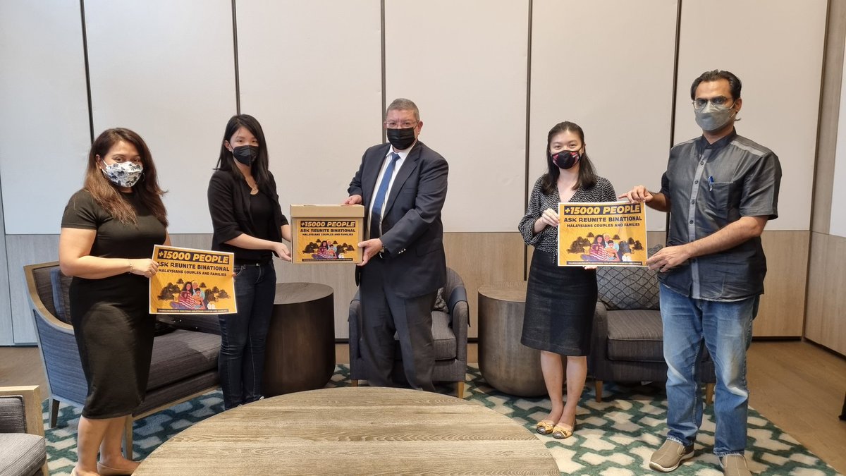 saifuddinabd's tweet photo. Met representatives from @LoveNoTourismMY today where they shared their struggles over the past 2 years in trying to secure passage for their foreign partners and spouses to Malaysia. https://t.co/SvKIM3BXV4
