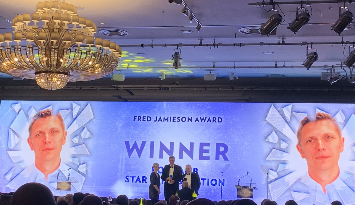 We are delighted that Star's Dr. Rob Lamb has been awarded the Fred Jamieson Award for Industry Achievement. Presented last week at the RAC <a href="/CoolingAwards/">RAC Cooling Awards</a> , the award recognises his significant contributions to the industry. Full story here 👇 
#Awards star-ref.co.uk/news/stars-dr-…