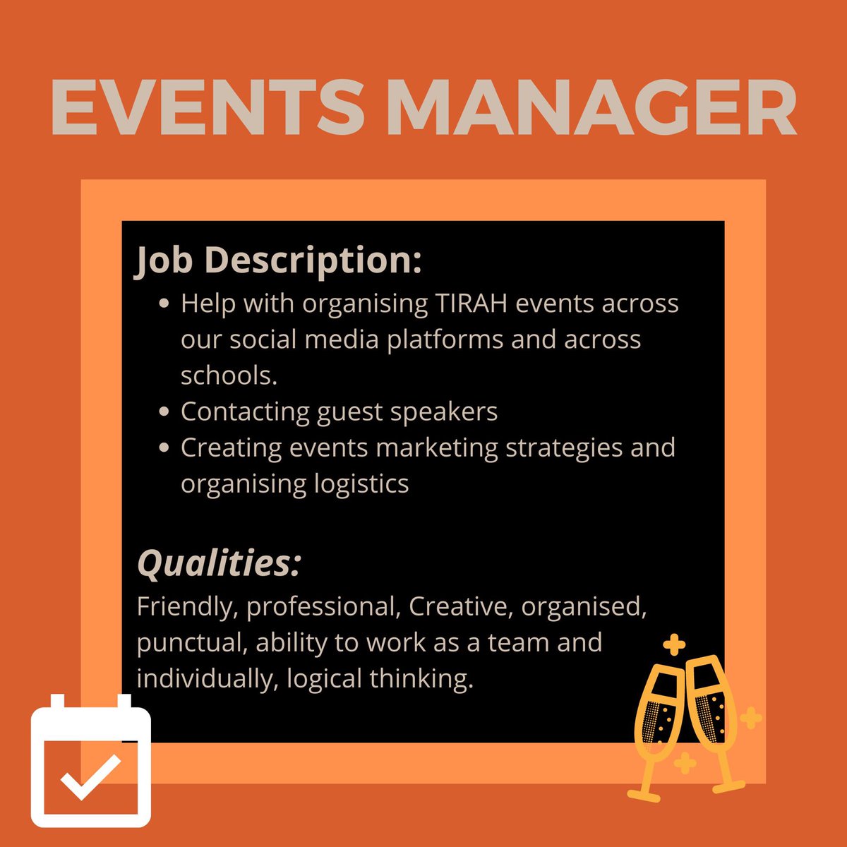 tirahedu's tweet photo. We at TIRAH are proud to announce that we are recruiting! 🗣
If you are looking to continue your support with the TIRAH mission across the schools and beyond, we would love to have you on our team.
If you’re interested, please email info.tirah@gmail.com with a 250-word 1/ https://t.co/6z6hY41ia0