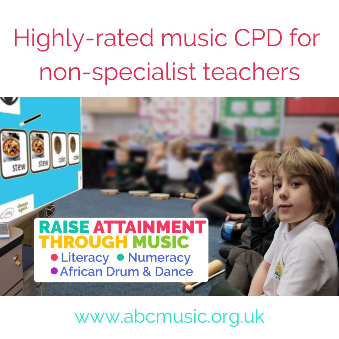 ABC Creative Music (@abccreativmusic) on Twitter photo We have several CPD training opportunities for non-specialist music teachers available on our website: abcmusic.org.uk/articles/artic…
Music is cross-curricular and can reinforce the core curriculum eg we've a great programme that focuses on Maths! Contact us: info@abccreativemusic.com. We have several CPD training opportunities for non-specialist music teachers available on our website: abcmusic.org.uk/articles/artic…
Music is cross-curricular and can reinforce the core curriculum eg we've a great programme that focuses on Maths! Contact us: info@abccreativemusic.com.
