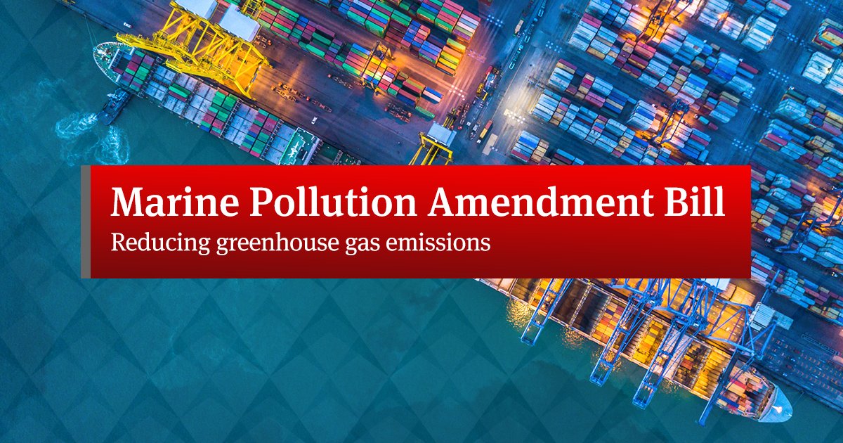 NLawGlobal's tweet photo. South Africa | In response to the government’s commitment to reduce harmful emissions in line with global frameworks, the Marine Pollution Amendment Bill 2019 has been published for comment. https://t.co/8UzaFk7YeQ https://t.co/shDzGsp6w5