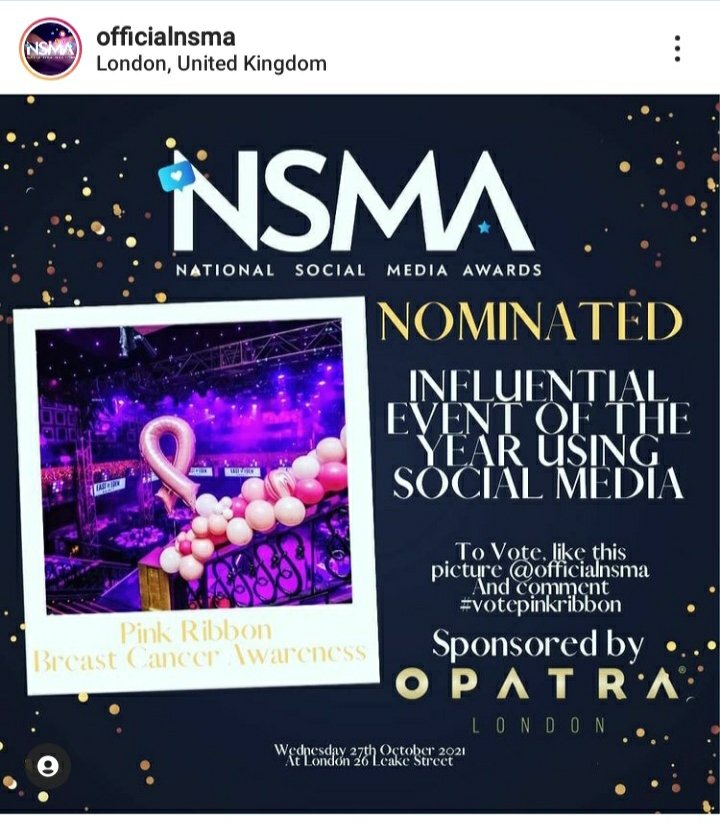 JayKamiraz's tweet photo. FABULOUS NEWS
@pinkribbonfound have been nominated for two Awards

To Vote: Click Link, Like Post &amp; Comment #votepinkribbon

BEST CHARITY CAMPAIGN ACROSS SOCIAL MEDIA:
https://t.co/kRYpHBRgeK

INFLUENTIAL EVENT OF THE YEAR USING SOCIAL MEDIA:
https://t.co/kRYpHBRgeK

THANK YOU 🙏🏼 https://t.co/zOVWfARtOi