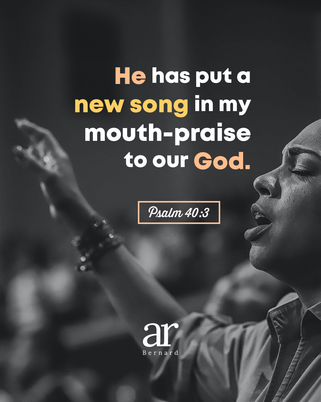 He Put A New Song In My Mouth {Poster} He Put A New Song In My Mouth {Poster}