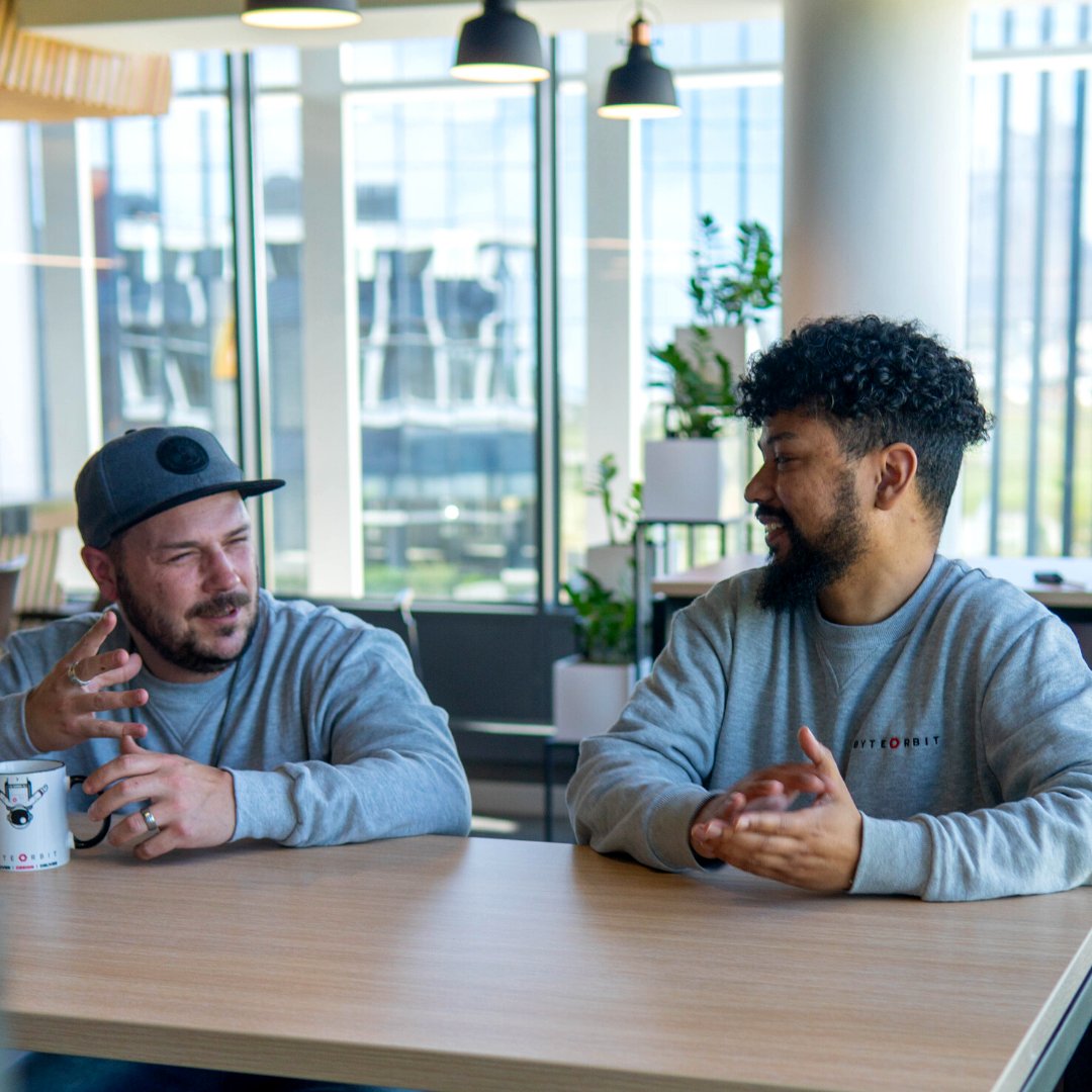 ByteOrbit's tweet photo. When your favourite co-worker comes into the office. 😉 #ByteLife #ChatsForDays https://t.co/5VYxDLlkpq