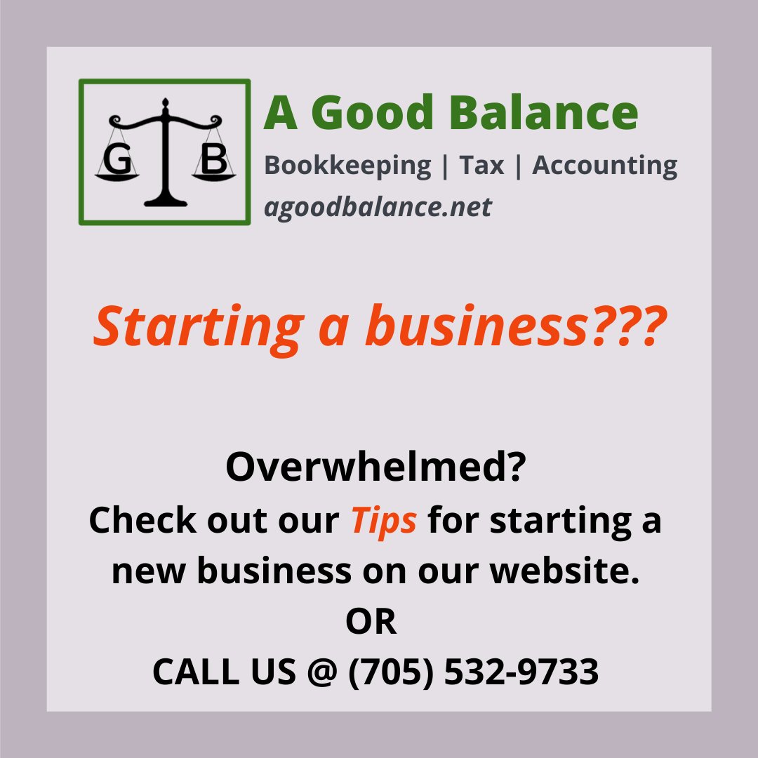 AGoodBalance1's tweet photo. Check out our blog for tips when starting a business.
https://t.co/TXxoB5oYVn
We are here to help! Call us 705-532-9733
-
-
#agoodbalance #bookkeeping #business #entrepreneur #barrie #accounting #payroll #tax #advisory #simcoecounty #local #startingabusiness https://t.co/AdcAgRoWuw