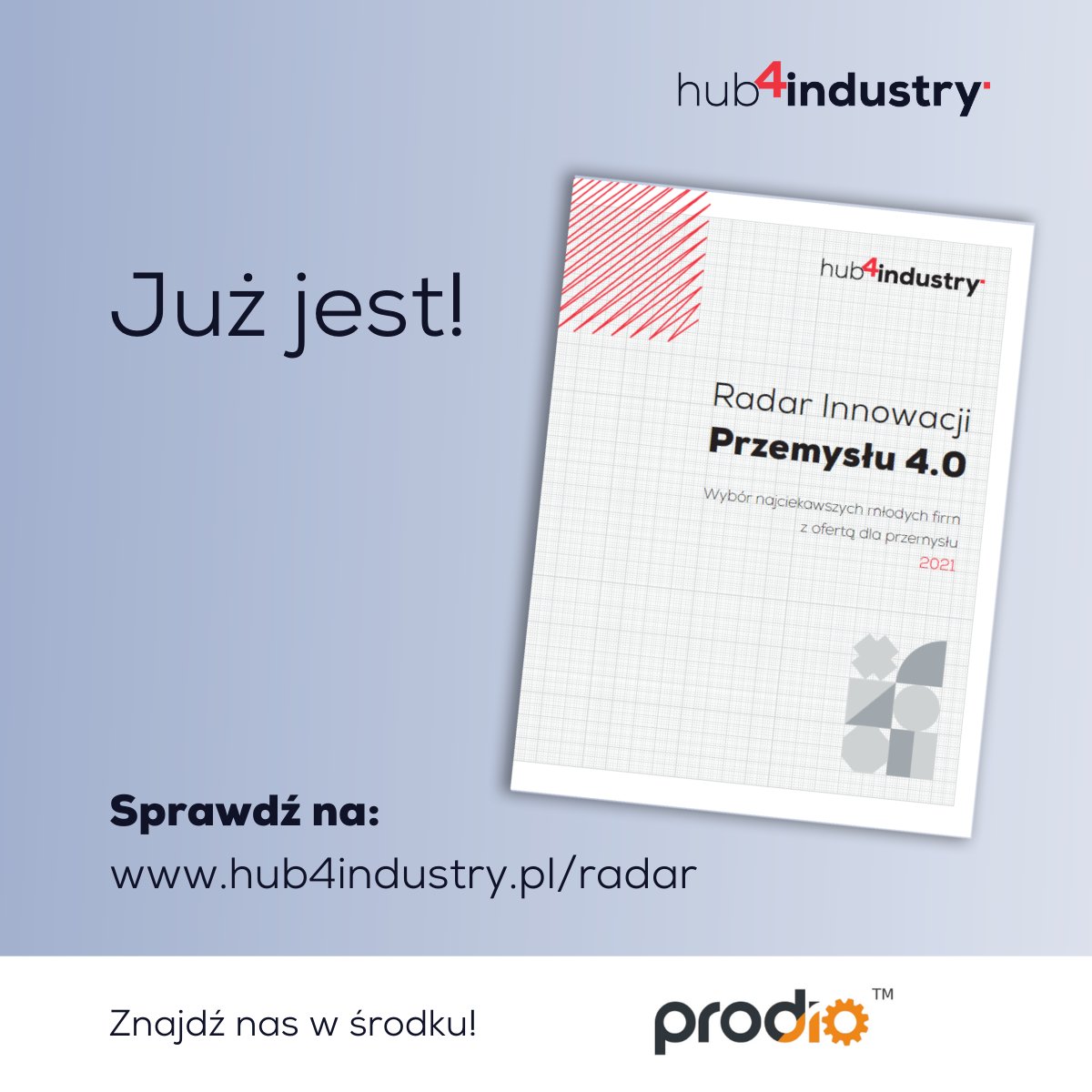 Jesteśmy jedną z 76 firm z Polski, które są w Radarze Innowacji Przemysłu 4.0! 
#innowacja #przemysł #oprogramowaniedlafirm #planowanieprodukcji
