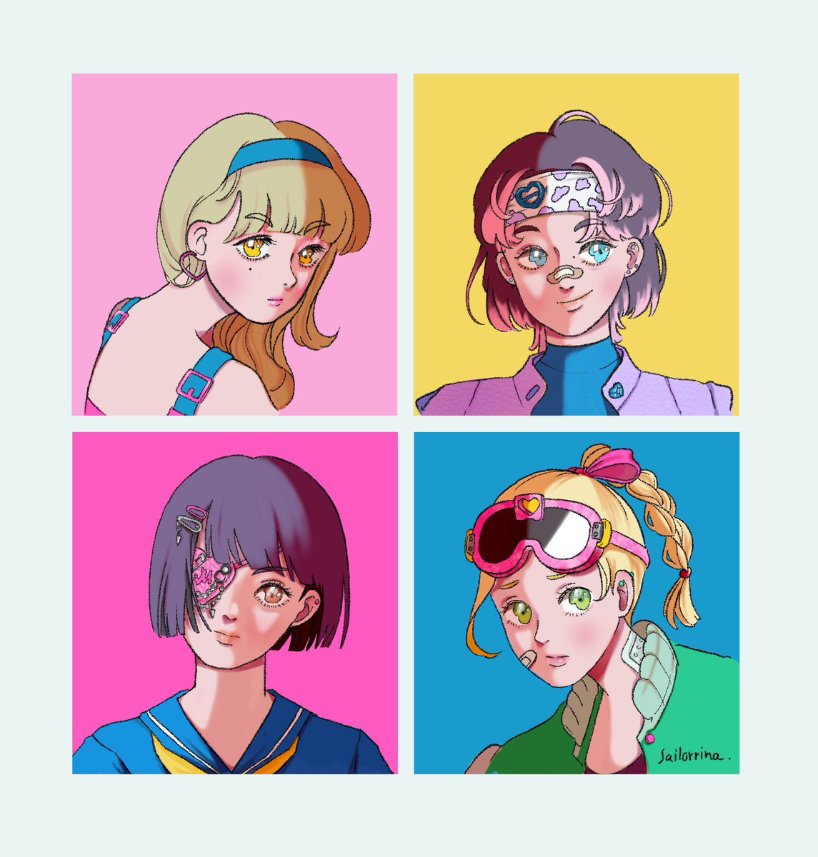 massarinaa's tweet photo. girl squad💥

#procreate #digitalart #characterdesign https://t.co/bgJBkWcTVW