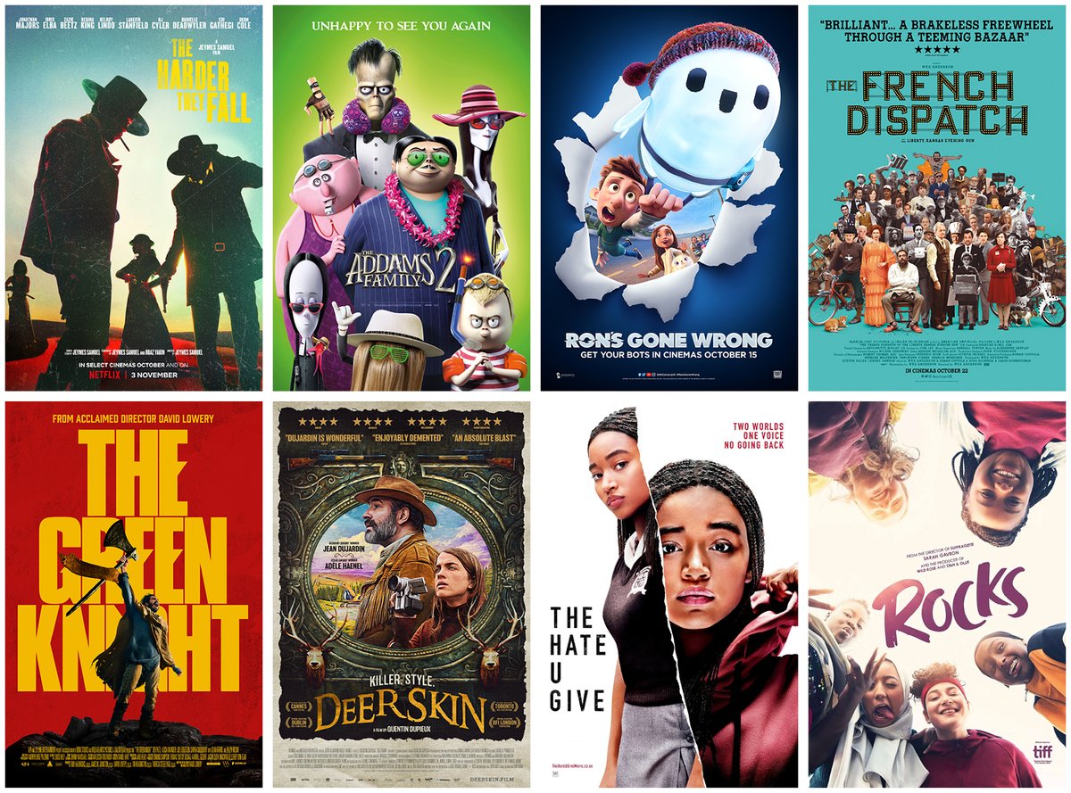 New release films, family fun, and special screenings this October half-term at #StoryhouseCinema 🍿🍂

#TheHarderTheyFall #TheAddamsFamily2 #RonsGoneWrong #TheFrenchDispatch #TheGreenKnight #Deerskin #TheHateUGive #RocksFilm

🎟️ See more at storyhouse.com/cinema