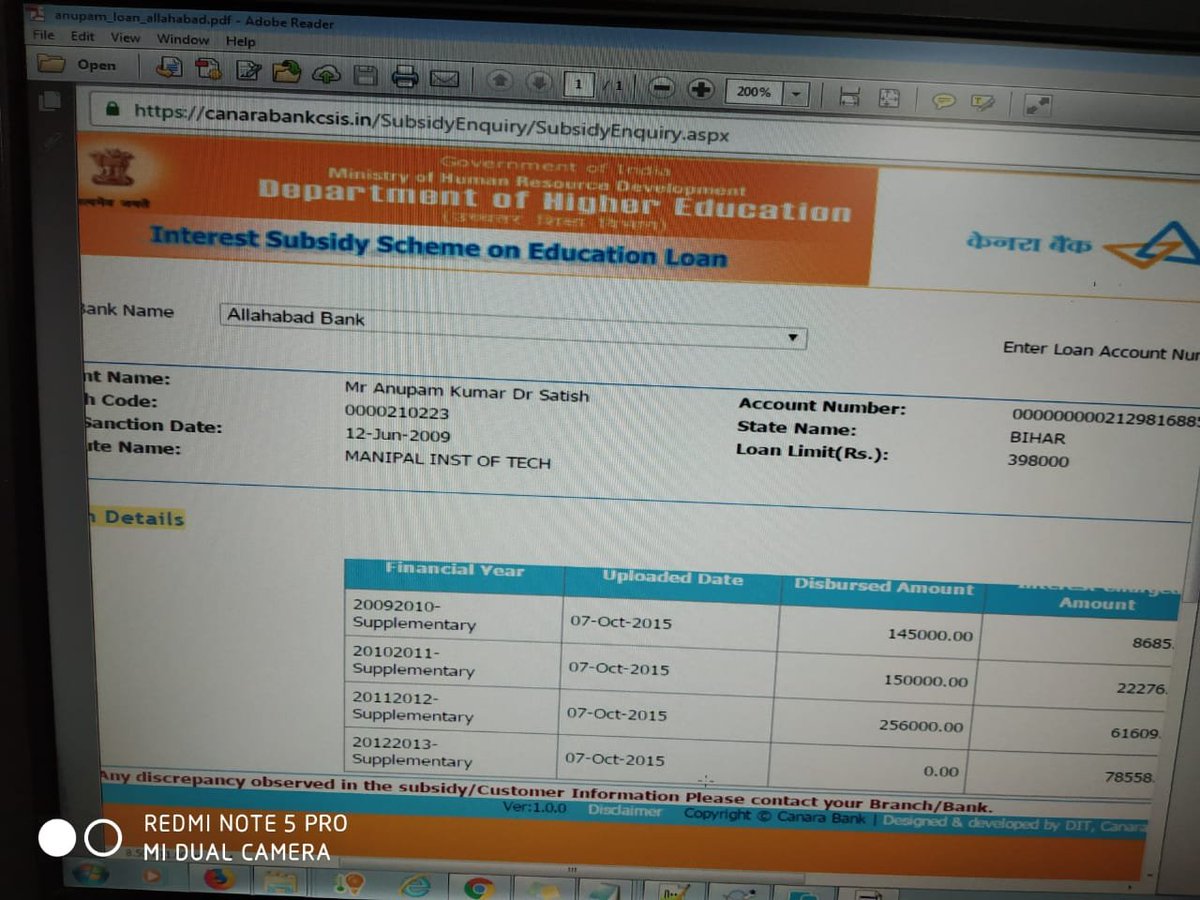 AnupamK66806306's tweet photo. @MyIndianBank @RBI @FinMinIndia @jagograhakjago @DasShaktikanta 
Dear Indian Bank you people have closed the ticket with remarks non submission of income proof.I have submitted and a copy of that it with me as well.Can you explain with submission how could you raise a claim in CSIS portal. https://t.co/dqajnZgfkP