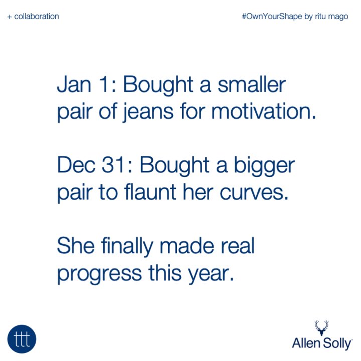 terriblytiny's tweet photo. With @allensolly Woman, we’re celebrating diverse body shapes. Encouraging women to go with denims that fit. So that she can pick, choose,&amp; flirt with style

To shop, click https://t.co/UJeSovUJTG or visit an Allen Solly store near you.

 #AllenSolly #FlirtWithStyle #OwnYourShape https://t.co/sKlLJCt59o