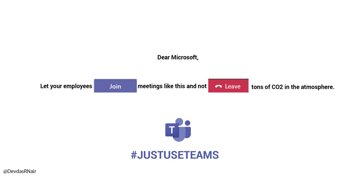 DevdasRNair's tweet photo. Stick to Teams not flights @OneMinuteBriefs @JustUseTeams  #JustUseTeams https://t.co/vS9kRYbXIs