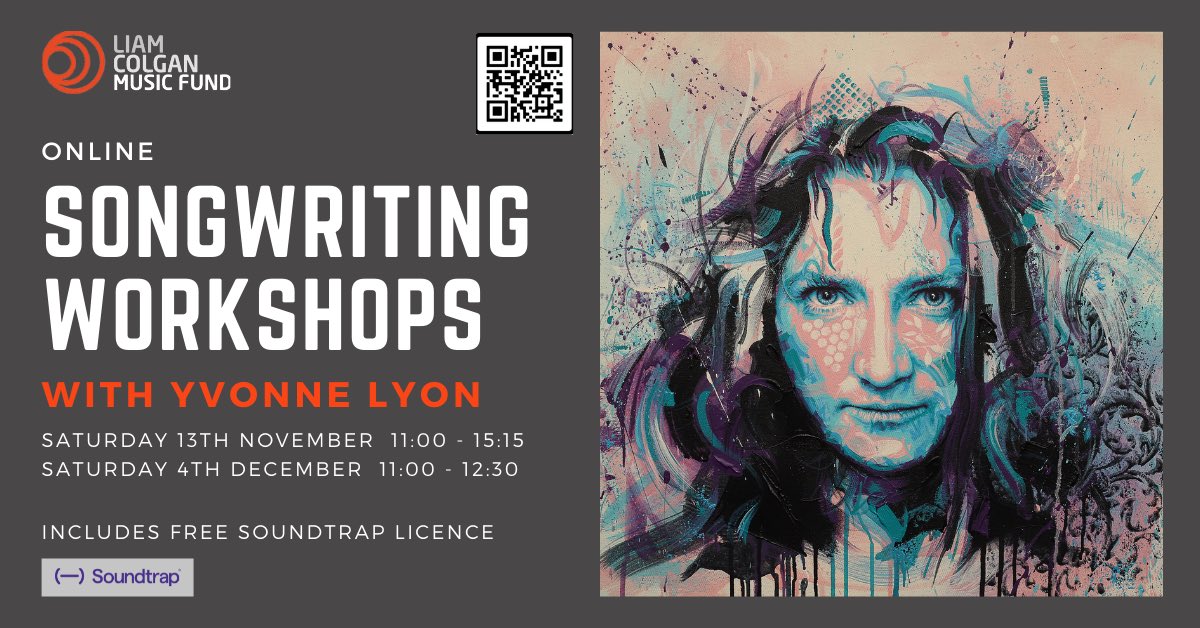 FREE opportunity for musicians aged 16-30 in The Highlands and Islands! Songwriting workshops with one of Scotland's leading songwriters, YVONNE LYON. Limited places available – workshops begin on Saturday 13th November. For more info, visit: liamcolganmusicfund.com/songwritingwor…
