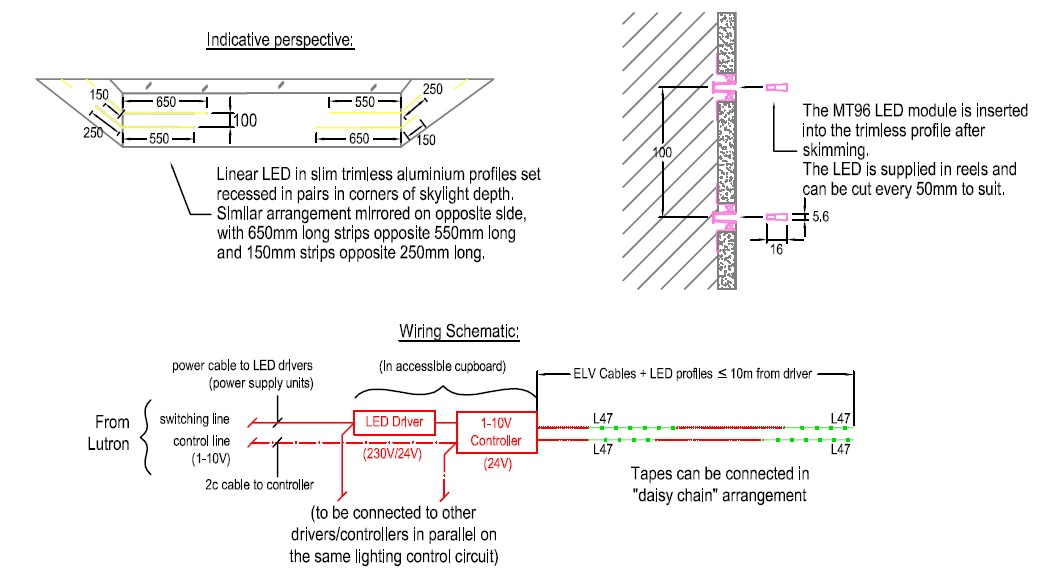 We make sure that all technical aspects of the agreed lighting design are clearly and fully detailed and documented, so  no grey areas in the scope of works and to mitigate any potential problems coming up on site during Construction.

#matchprojects #designedbymatch