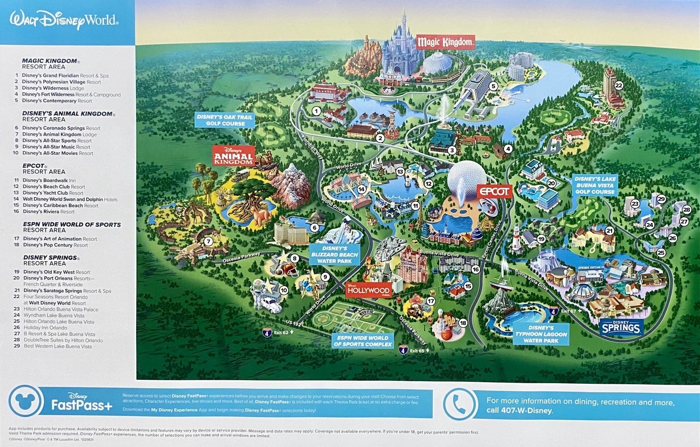 Disney's Riviera Resort map 